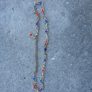 Vintage gold gemstone funky chain belt cool girl y2k unique fashion